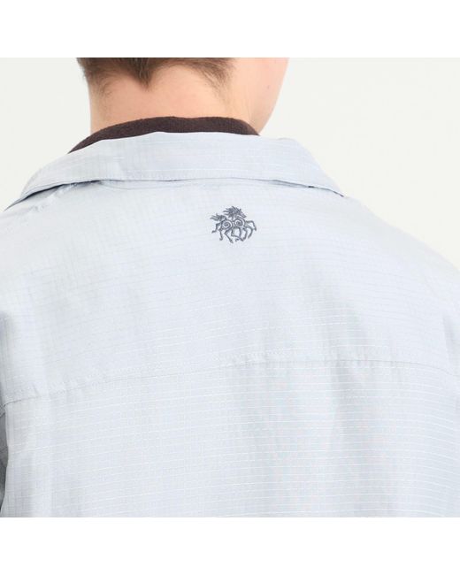 RANRA Blue Reach Silk Linen Ripstop Jacket for men