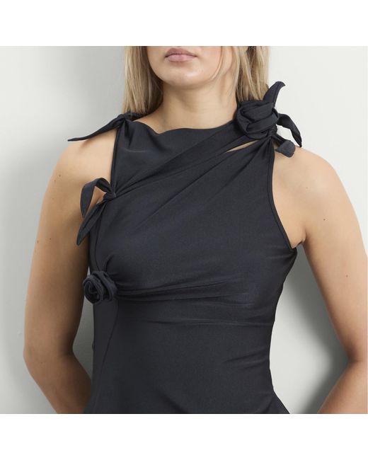 Coperni Black Flower Top