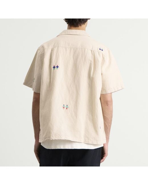 Folk Natural Presented By End. Relaxed Soft Collar Vacation Shirt for men