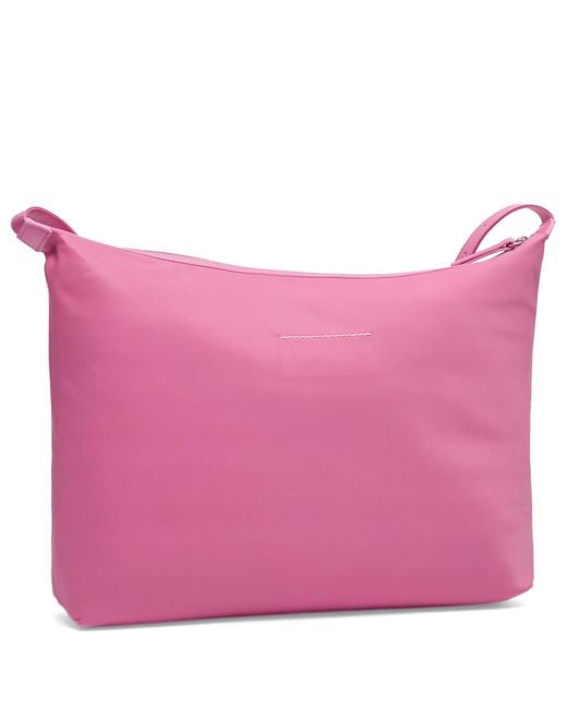 Maison Margiela Pink Mm6 Nylon Crossbody Bag
