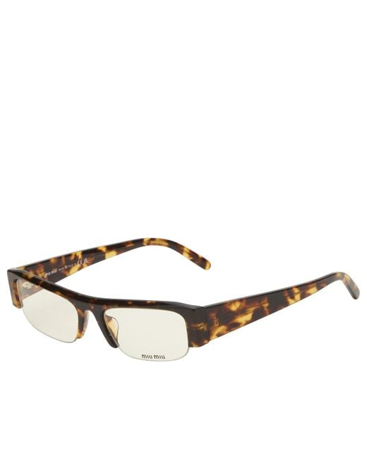 Miu Miu Brown B07S Vedette Sunglasses