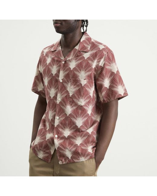 Portuguese Flannel Pink Feathers Vacation Shirt for men