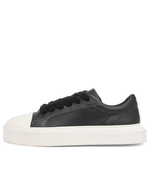 Cole Buxton Black Wilson Court Sneaker for men