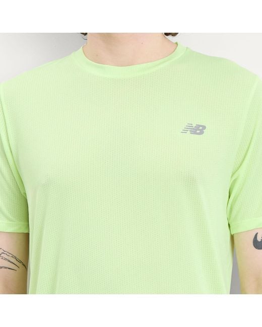 New Balance Green New Balance Athletics T-Shirt for men