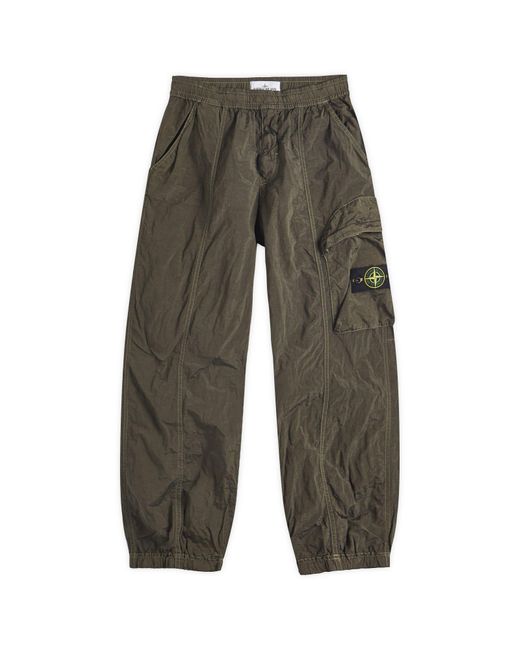 Stone Island Green Nylon Metal Econyl Cargo Pants for men
