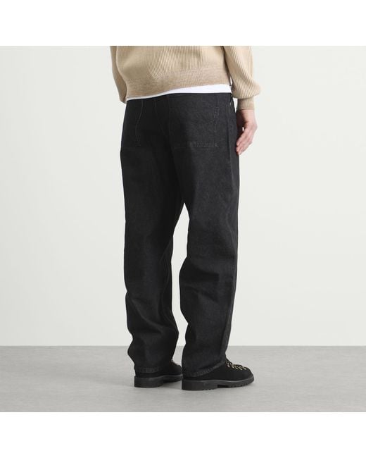Dime Black Baggy Denim Pants for men
