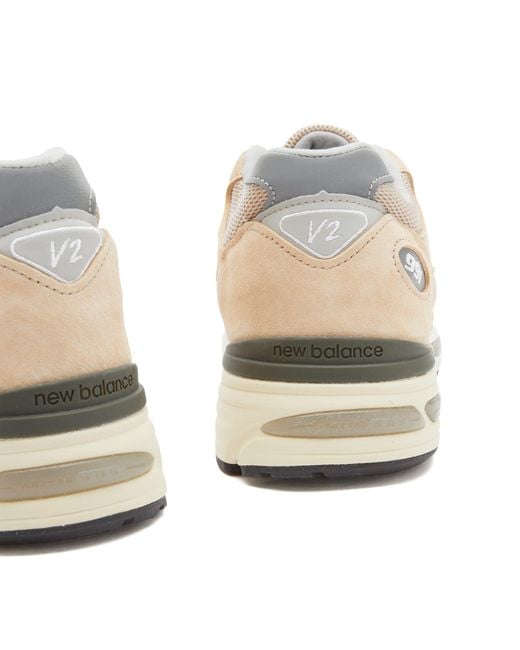 New Balance White U991Be2 Sneaker Made