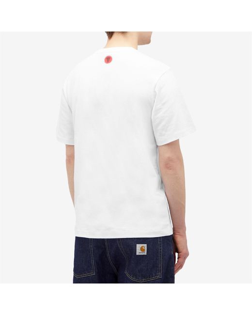 ICECREAM White Running Puppy T-Shirt for men