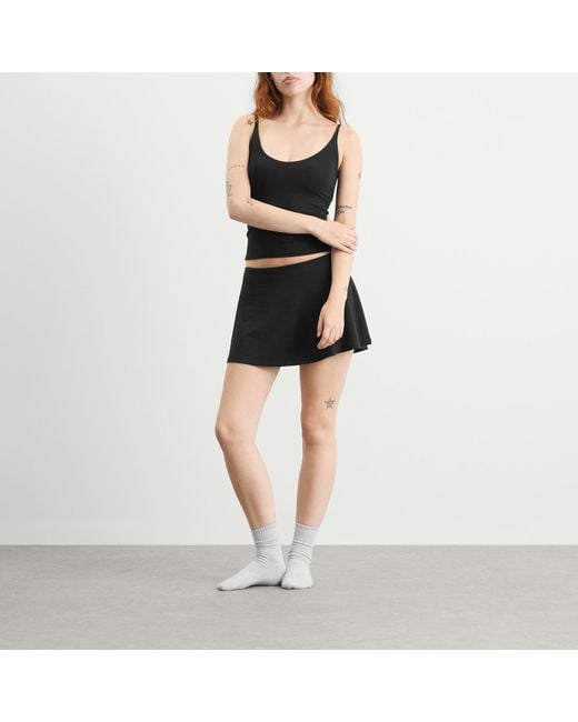 Skims Black Smooth Lounge Mini Skort