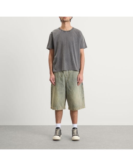 Entire studios Green Spar Denim Shorts for men