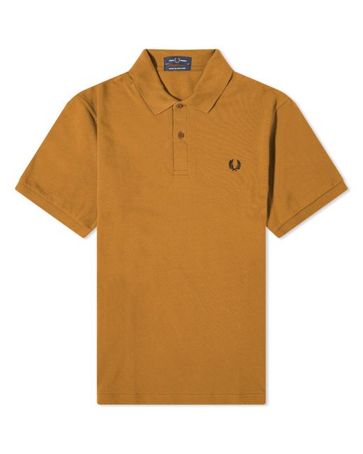 Fred Perry Brown Original Plain Polo Shirt for men