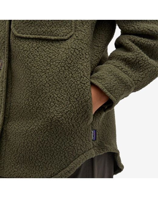 Patagonia Green Retro Pile Shacket