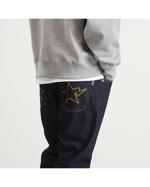 A Bathing Ape Blue Sta Regular Fit 13Oz Denim Jeans for men