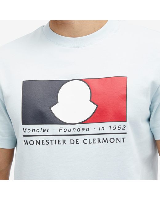 Moncler White Box Logo T-Shirt for men