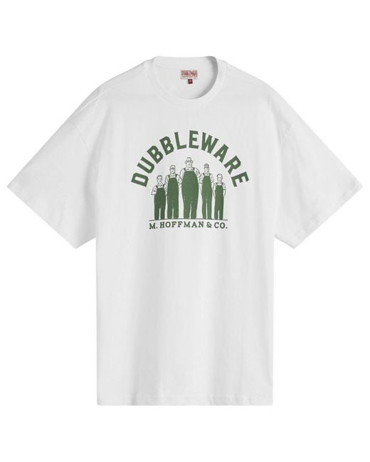 Dubbleware White Hoffman T-Shirt for men