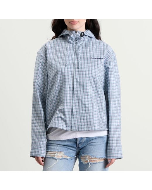 Acne Blue Ofass Check Jacket