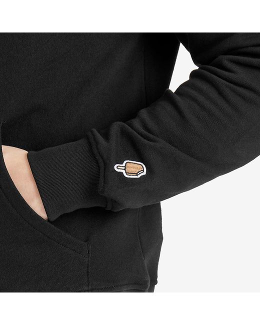 ICECREAM Black Small Running Dog Popover Hoodie for men