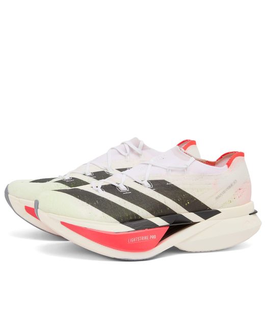 Adidas Originals Red Adizero Prime X3 Strung Sneaker for men
