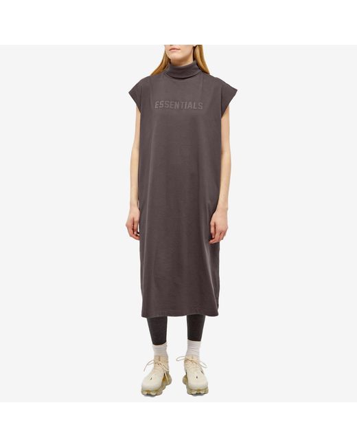 Fear Of God Gray Sleeveless T-Shirt Dress