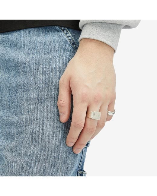 Twojeys White Squared Ring