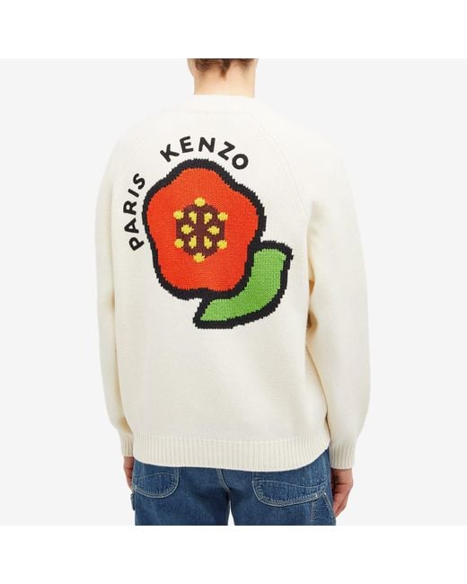 KENZO White Pop Crest Jumper for men