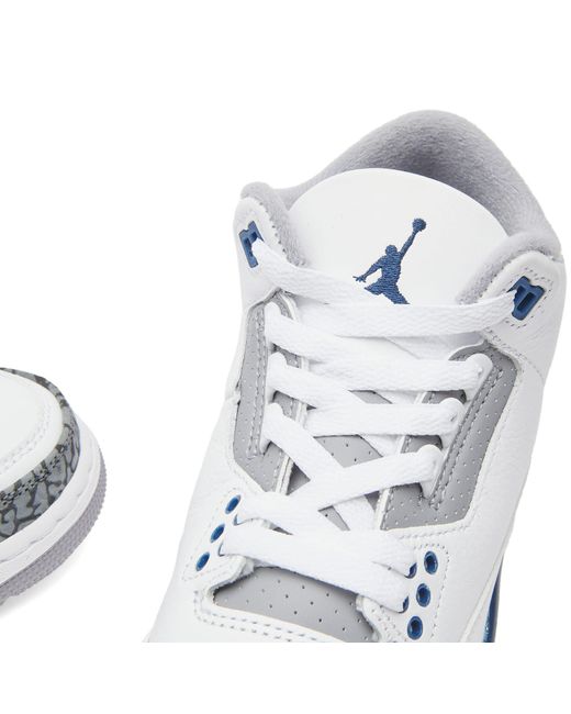 Nike White 3 Retro Gs Sneakers