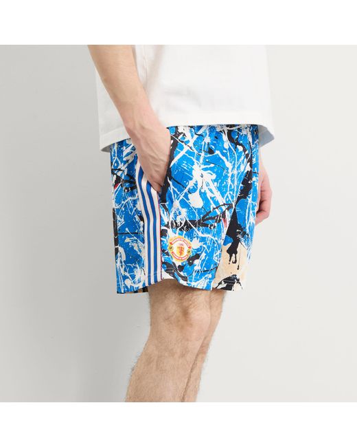 Adidas Blue X Stone Roses Manchester United Aop Short for men
