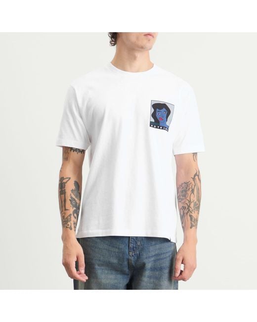 by Parra White Nothing Please T-Shirt for men