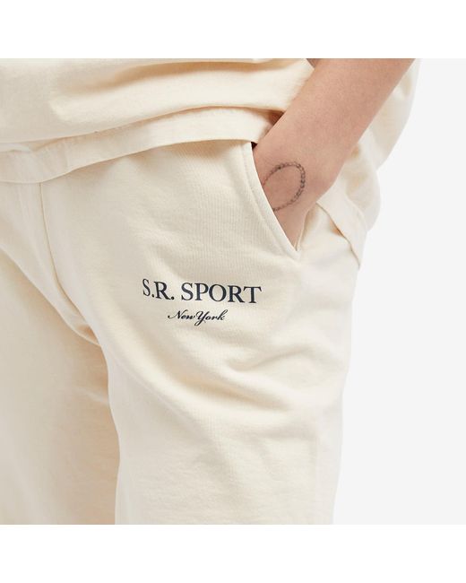 Sporty & Rich Natural Wimbledon Sweat Pants