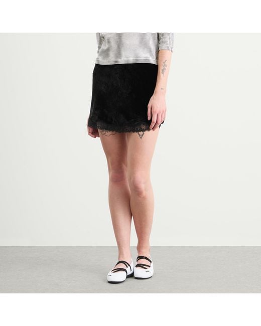 Rixo Black Kornelia Mini Skirt