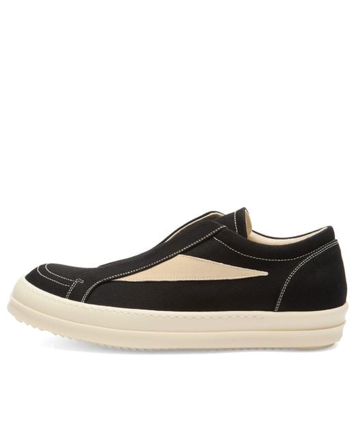 Rick Owens Black Slip On Vintage Sneaks for men