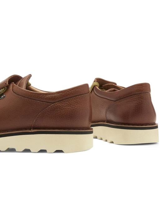 Fracap Brown M121 Commando Sole Low Hiking Shoe for men