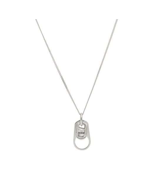 Maison Margiela Metallic Mm6 Bottle Top Necklace for men