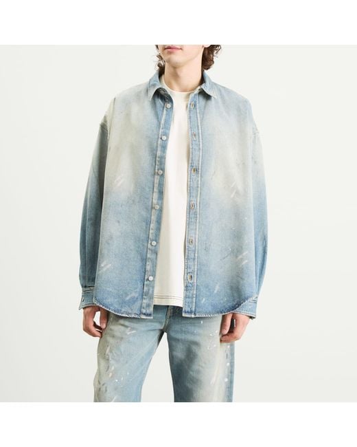 Acne Blue Setar U Trafalgar Denim Shirt for men
