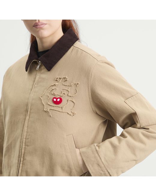 ICECREAM Natural Team Ic Cropped Work Jacket