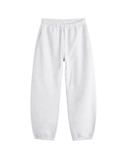 Skims White Fleece Lounge Relaxed Jogger for men