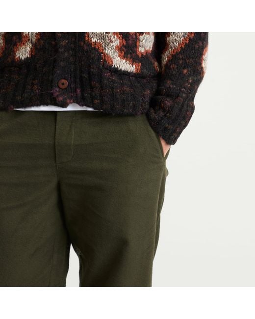 Folk Green Drawcord Assembly Pant for men