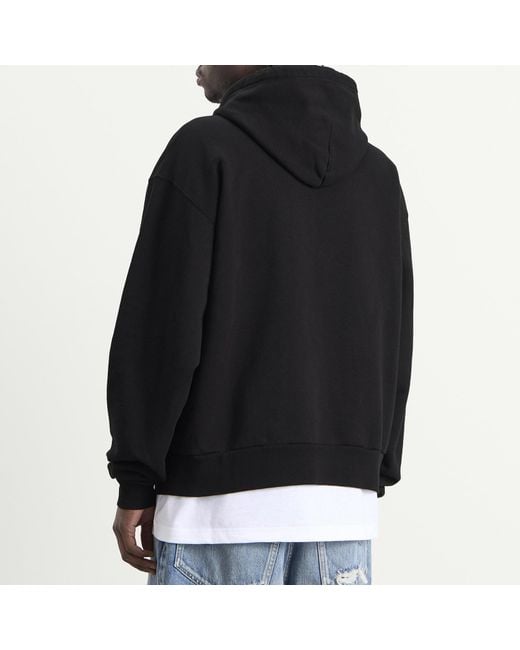 Balenciaga Black Oversized Zip-Up Hoodie for men