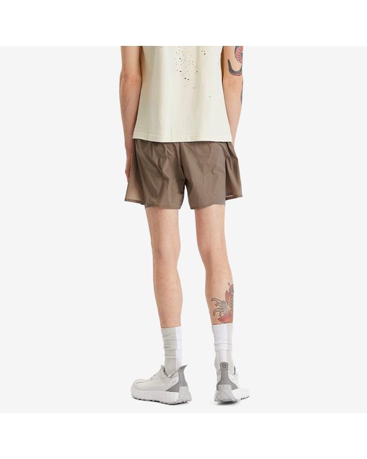 Satisfy Brown Techsilk 5” Shorts for men