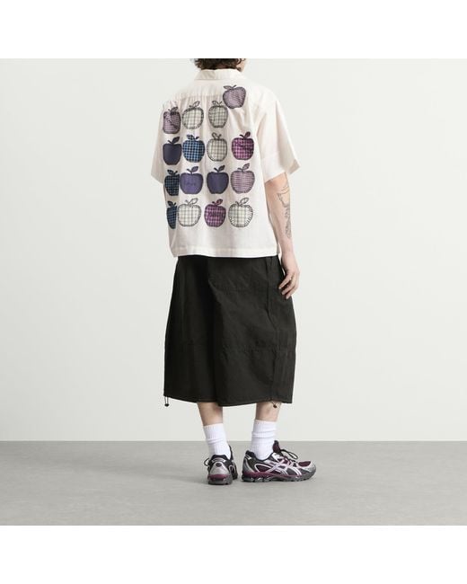 STORY mfg. White Hand Applique Greetings Shirt for men