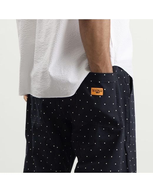 Service Works Blue Polka Dot Chef Pants for men
