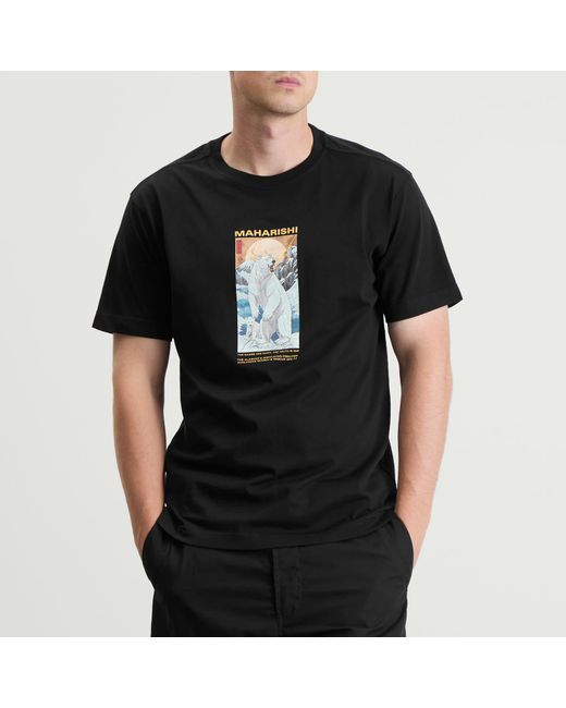 Maharishi Black Alaskan Polar Bears T-Shirt for men