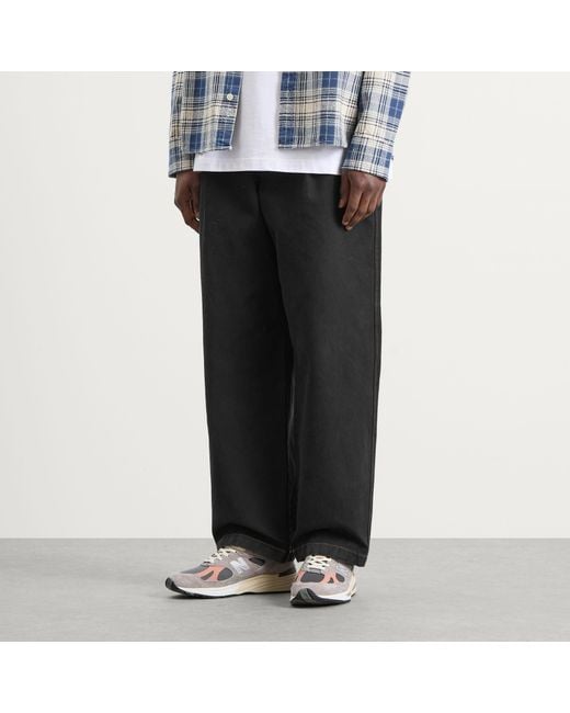 BOUND Gray Heavy Canvas Workwear Trousers for men