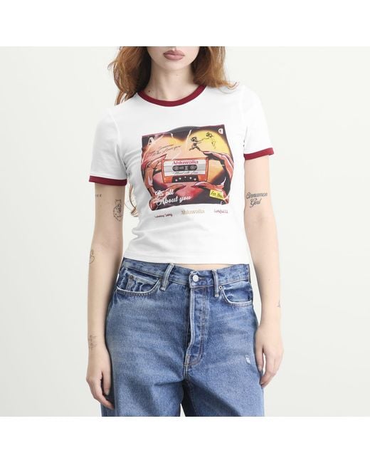 Ahluwalia White Vinyl Baby T-Shirt