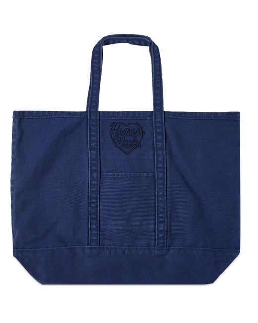 Human Made Blue Garment Dyed Tote Bag for men