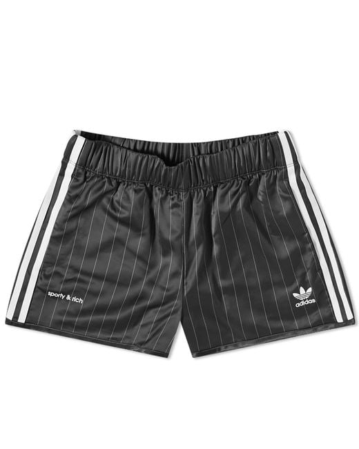Adidas Black X Sporty & Rich Soccer Shorts for men