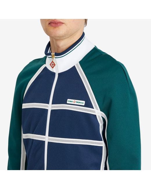 Casablanca Blue Taping Track Jacket for men