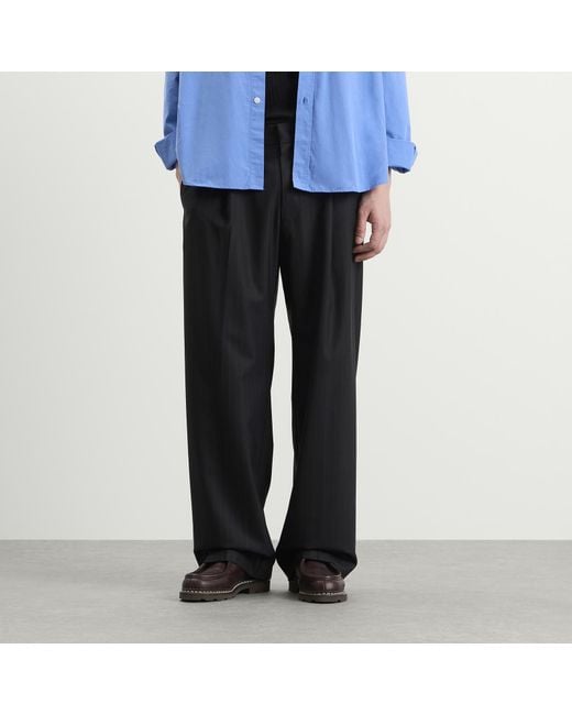 NN07 Blue Kay Pleated Trousers for men