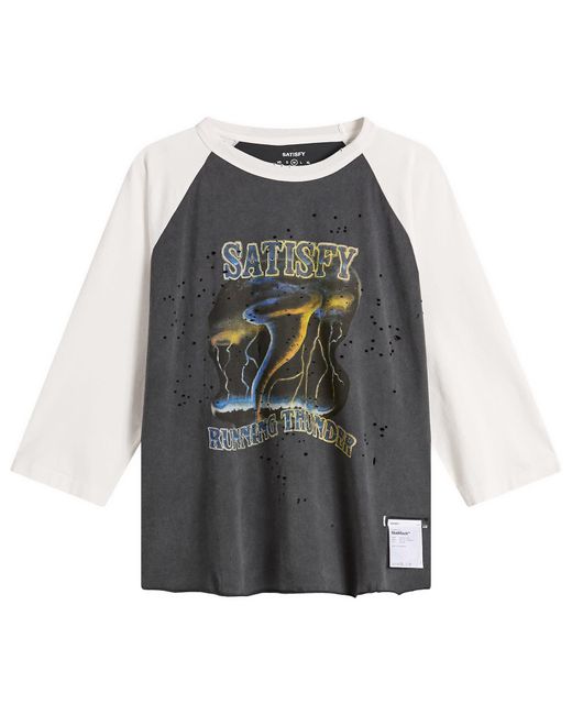 Satisfy Gray Mothtech Baseball T-Shirt for men