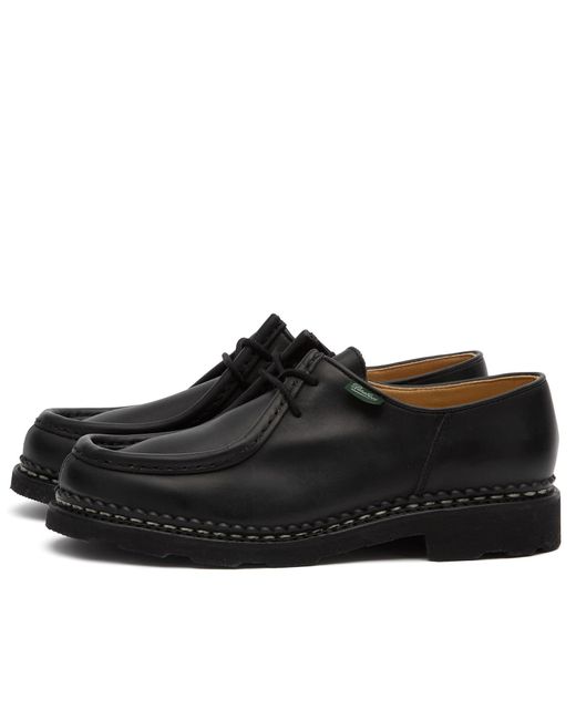Paraboot Black Michael Leather Lace Up Derby Shoe